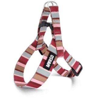 Morso Morso mini hondentuig verstelbaar gerecycled skyline rood / roze